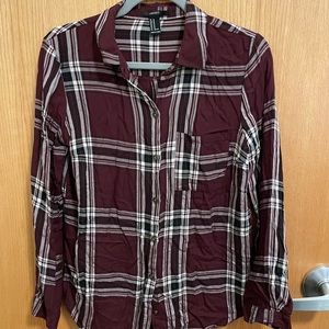 Forever 21 Maroon Flannel
